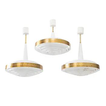 Ceiling lamps, 3 pcs, 1950s/60s.