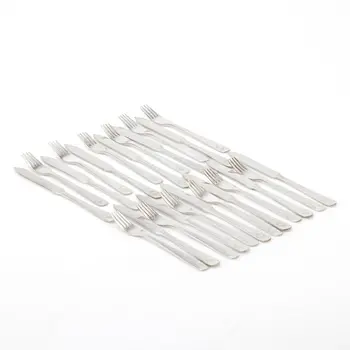 Wiwen Nilsson, Fruit knives and forks, 24 pieces, silver, Lund, 1937.