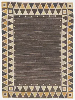 A flat weave rug, c. 245 x 185 cm.