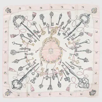 Hermès, "Les Clefs" scarf.
