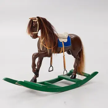 Rocking horse, circa 1900.