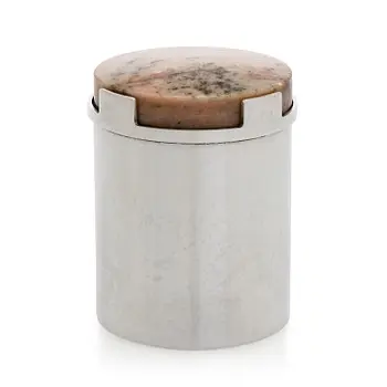 Bertel Gardberg, a stone-lidded silver jar, Kultateollisuus, Turku 1966.