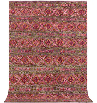 An Afghan Kelim carpet, c. 302 x 199 cm.