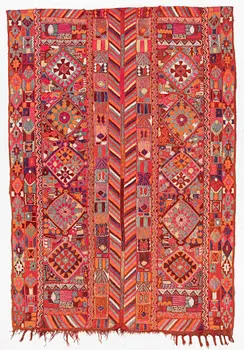 Embroidered textile, old, Marsh nomads, Iraq, approx. 260 x 180 cm.