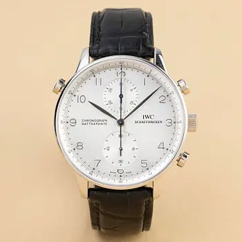 IWC, Portuguese, "Platinum Case", Chronograph Rattrapante, ca 2000.