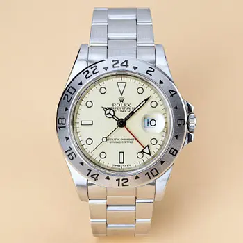 Rolex, Explorer II, "Cream Non-Rail Dial", "Jubilee Bracelet", ca 1993.