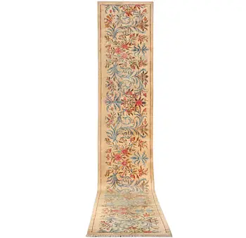 A semi-antique Keshan runner, c. 523 x 82 cm.
