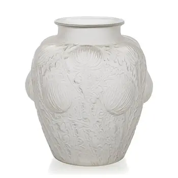 René Lalique, a 'Domrémy' glass vase, 1926.