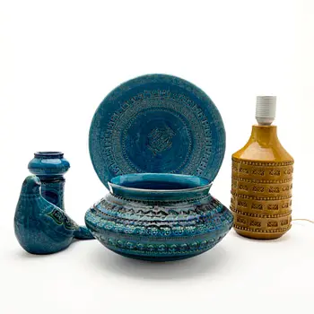 Aldo Londi, Lot of ceramics, 5 pieces, Italy.