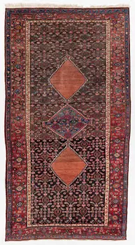 A semi-antique Bidjar rug, c. 255 x 135 cm.