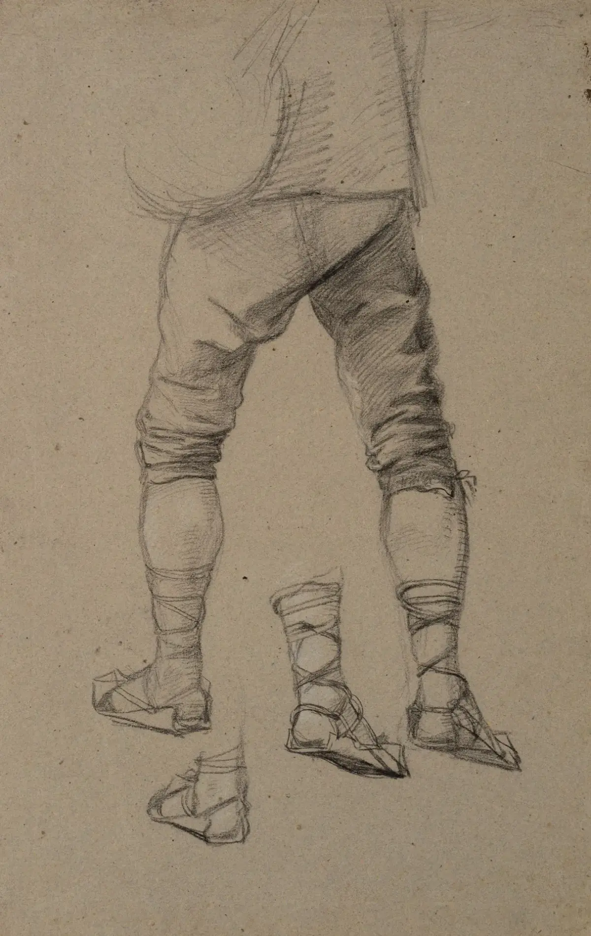 L. KNAUS (1829–1910), attributed, Character sketch, Pencil Ludwig