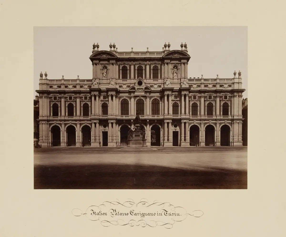 FRATELLI ALINARI (19th) Circle, Italy: Palazzo Carignano in Turin