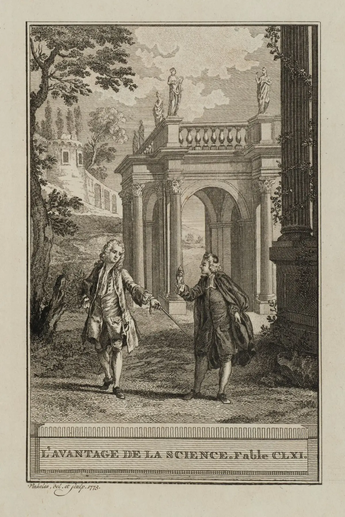 R. VINKELES (1741–1816), *The Advantage of Science*, 1773, etching