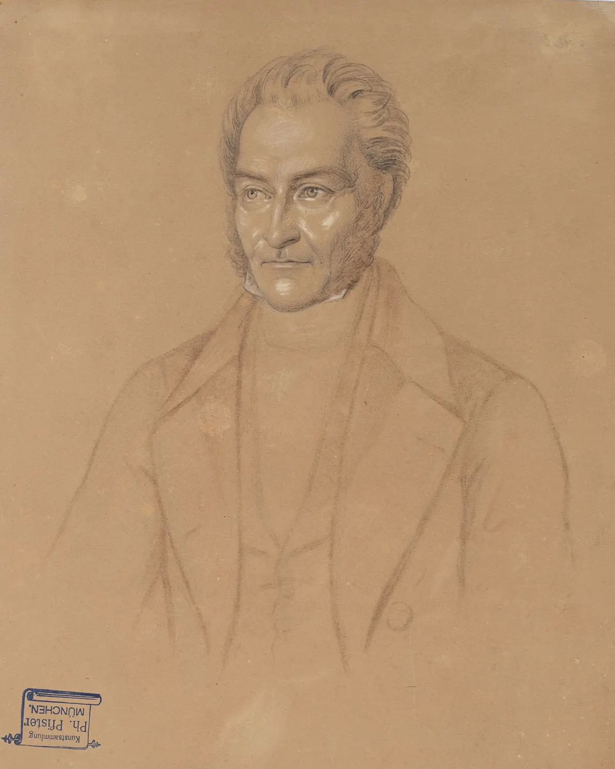A. SABBADINI (19th), Portrait of an elegant gentleman with sideburns