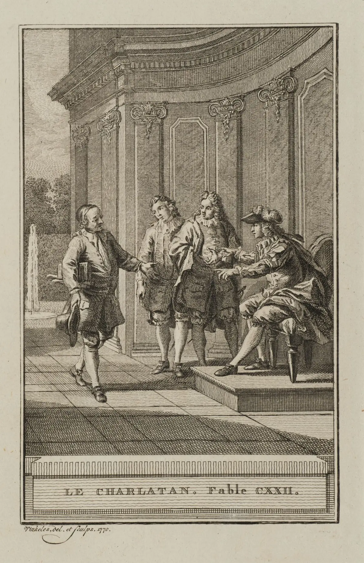 R. VINKELES (1741–1816), *The Charlatan*, 1770, etching Reinier Vinkeles