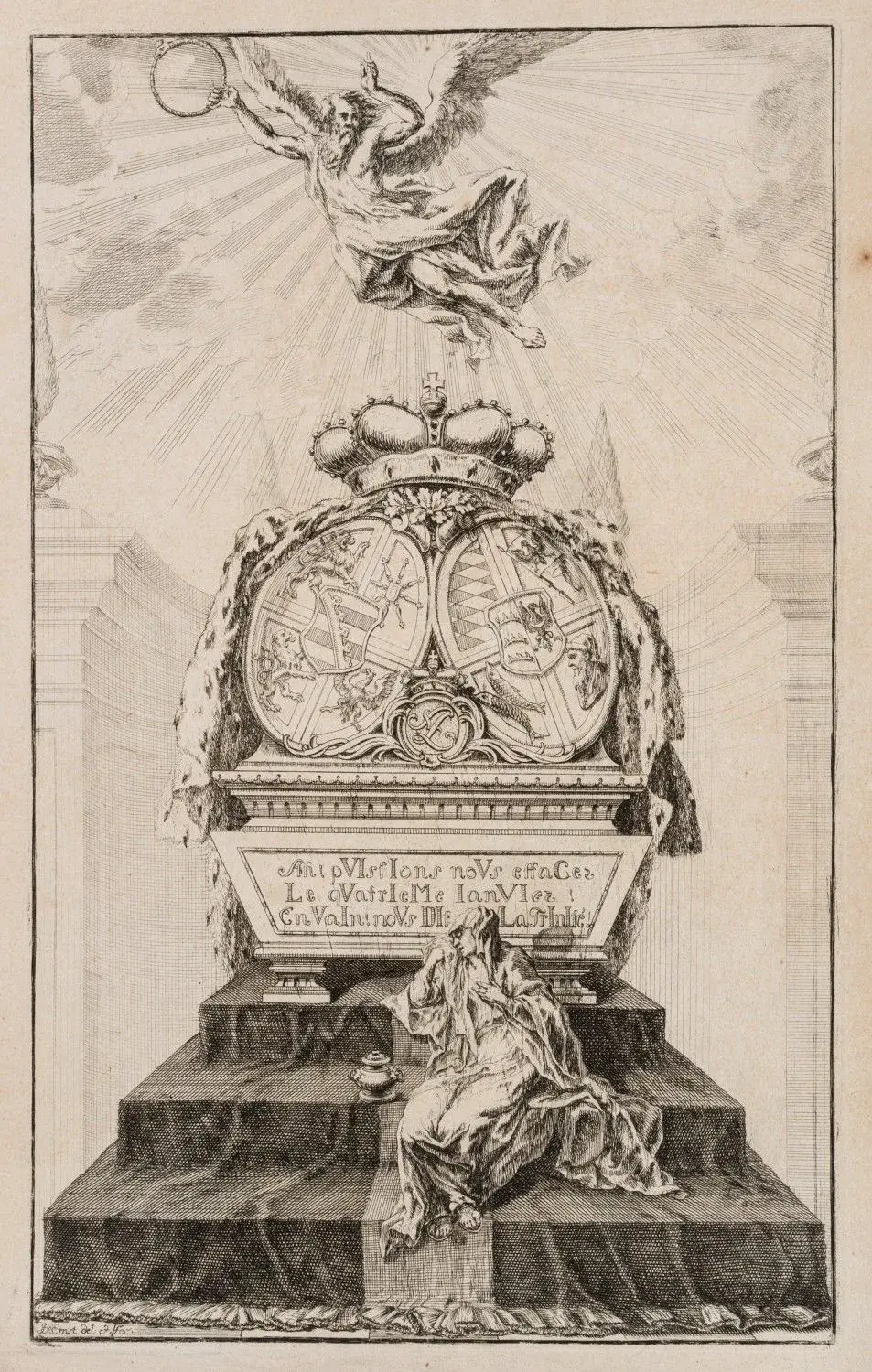 K. ERNST (1758–1830), Epitaph of a Duke of Württemberg, ca. 1790