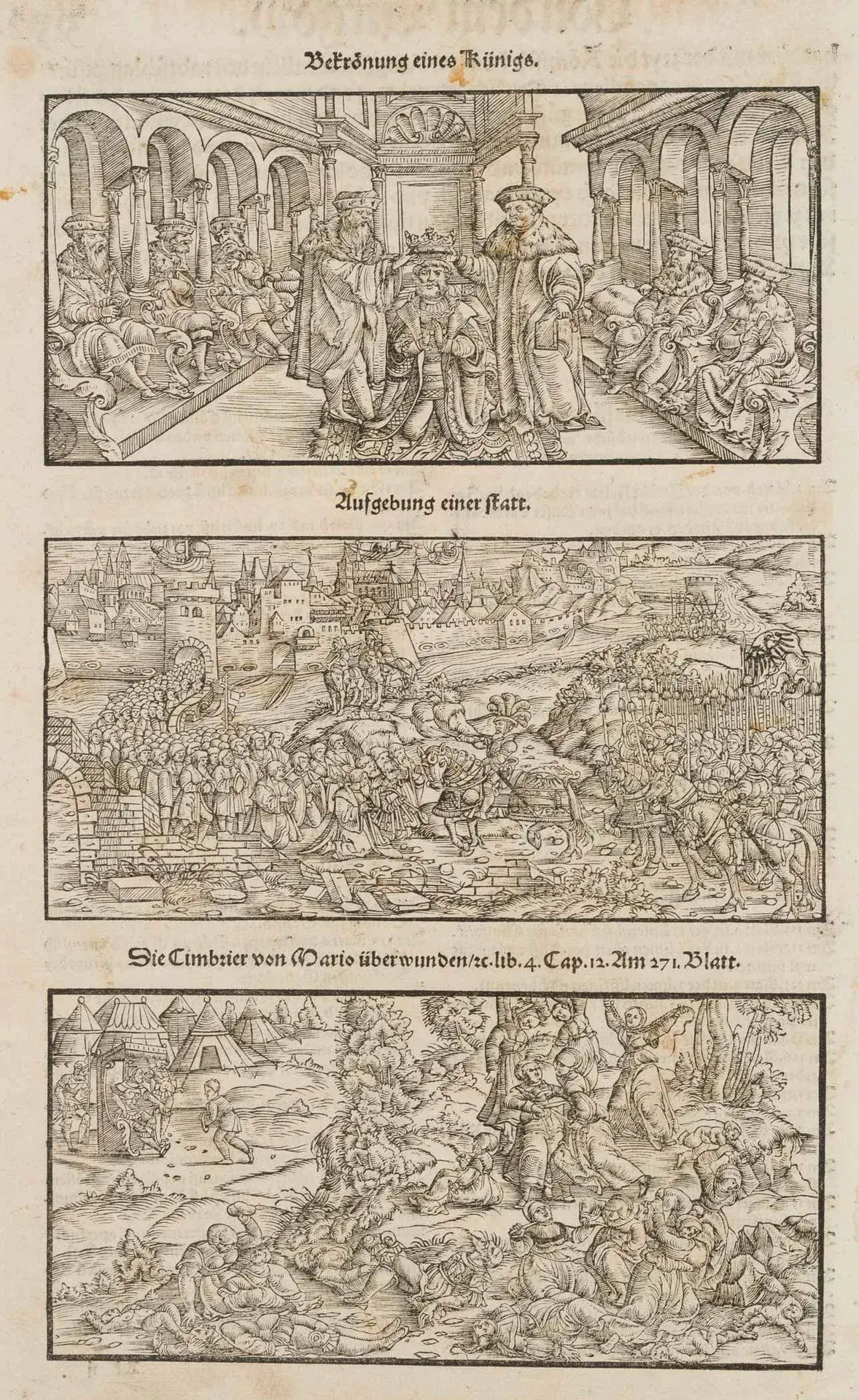 Unknown (16th), Events in Swiss history, around 1548, Woodcut Unknown