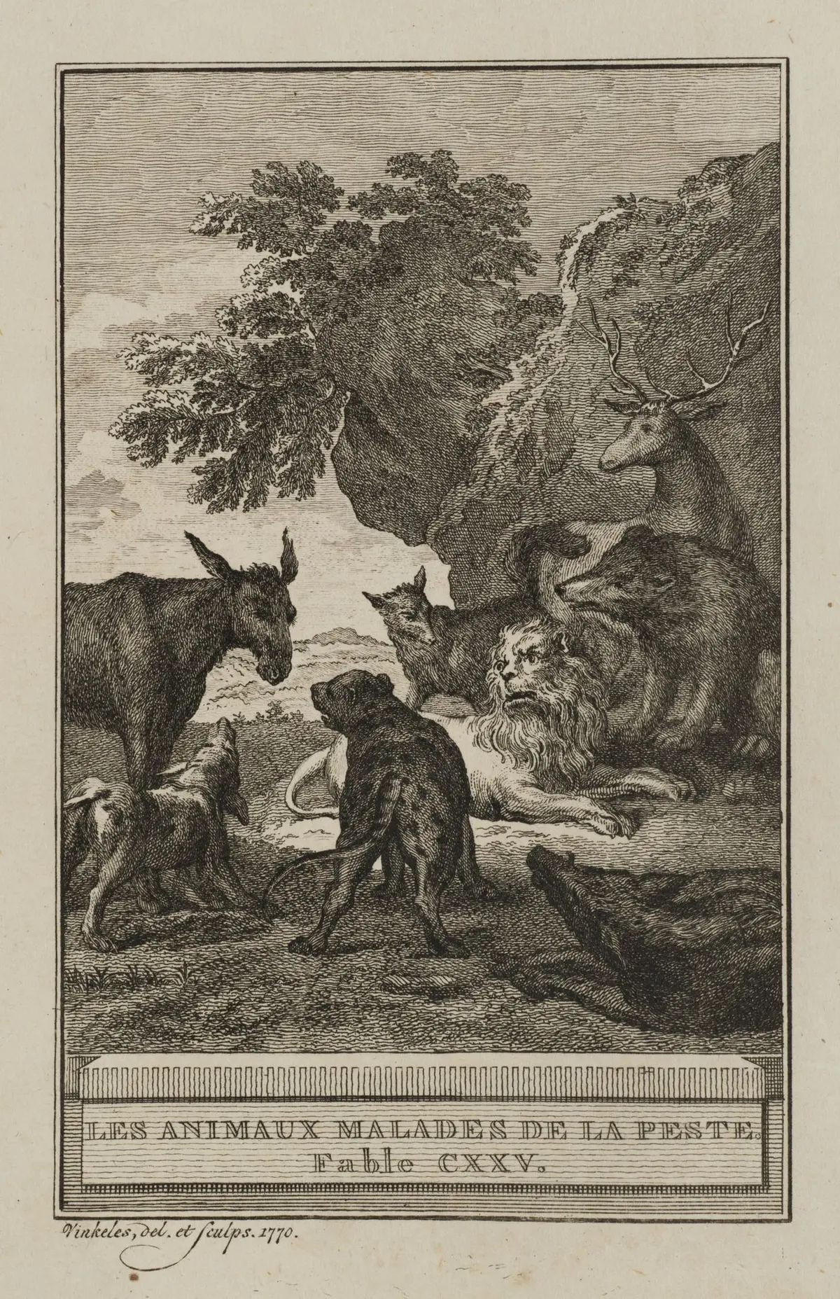R. VINKELES (1741–1816), *The Animals Infected with the Plague*, 1770