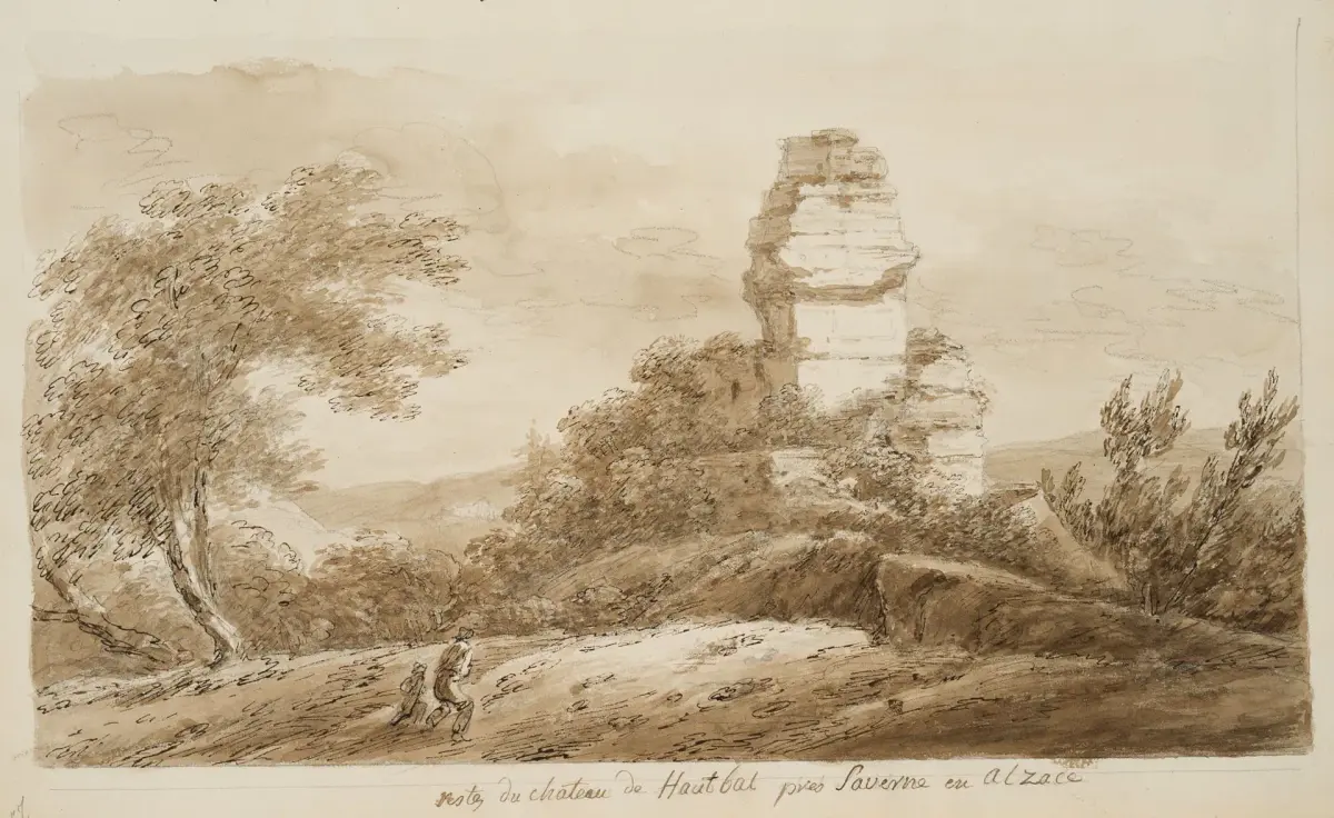 I. DUVIVIER (1758–1832), The Ruins of Hohbarr Castle near Saverne