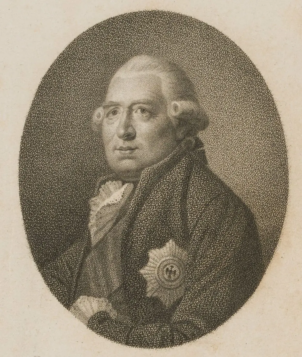 J. BOLT (1769–1836), Ewald Friedrich von Hertzberg, in the crayon