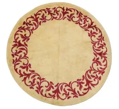 IN THE MANNER OF PAULE LELEU (FRENCH, 1906-1987), CIRCULAR RUG; 20TH CENTURY