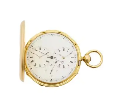 BLONDEAU, HORLOGER DU ROI, A FRENCH GOLD FULL HUNTER POCKET WATCH