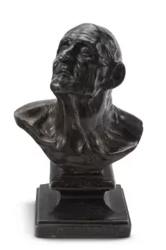 JOHN CHEERE (ENGLISH, 1709-1787), A BRONZED LEAD HEAD OF SENECA, MID