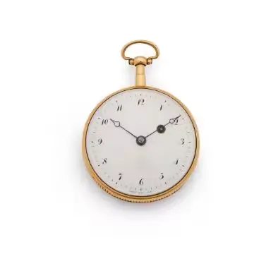 A FRENCH 18CT GOLD QUARTER-REPEATING WATCH INSCRIBED AS BEING A PRIZE