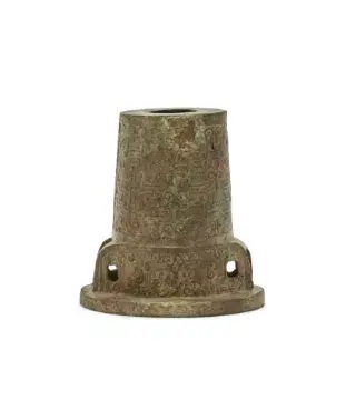 A Chinese bronze axle cap, wei, Eastern Zhou dynasty, 5th-3rd century BC