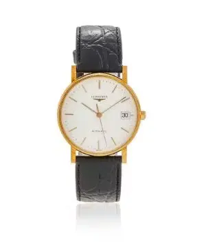 LONGINES, REF. 7.889.6, AN 18 CARAT GOLD WRISTWATCH WITH DATE