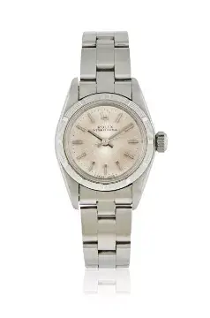 ROLEX, OYSTER PERPETUAL, REF. 67230, A LADY'S STAINLESS STEEL BRACELET WATCH