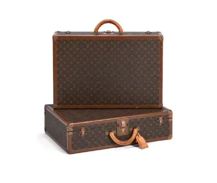 LOUIS VUITTON, MONOGRAM, A PAIR OF COATED CANVAS HARD CASE, NO. 1017636