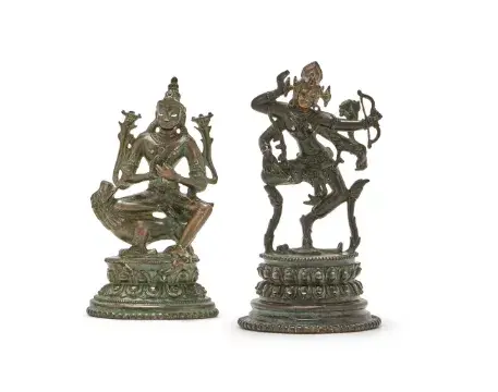 A gilt bronze figure of Dakini