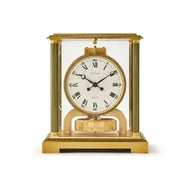 JAEGER LECOULTRE, ATMOS VENDOME, A GILT BRASS CLOCK