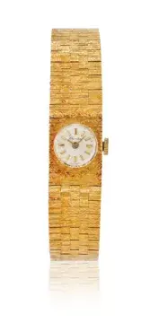 CHEVALIER, A LADY'S GOLD BRACELET WATCH