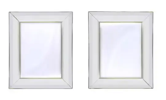 ROBERTO GIULIO RIDA (ITALIAN, B. 1943), A PAIR OF 'INFINITO' MIRRORS, MODERN