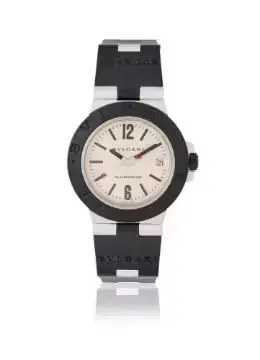 BULGARI, DIAGONO, REF. AL 38 A, AN ALUMINIUM WRISTWATCH WITH DATE