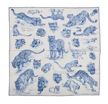 HERMÈS, DANS L'ATELIER DE ROBERT DALLET, A SILK SCARF