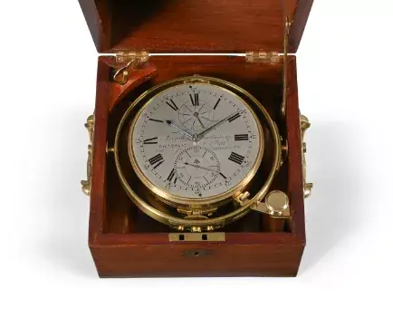 A REGENCY EIGHT-DAY MARINE CHRONOMETER AWARDED SECOND PRIZE AT THE