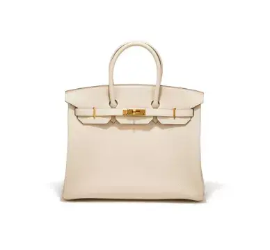 HERMÈS, BIRKIN 35, A MUSHROOM TOGO LEATHER HANDBAG
