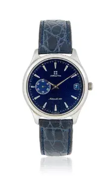 Y ZENITH, CLASS ELITE, REF. 90/01 0040 680, A STAINLESS STEEL WRISTWATCH