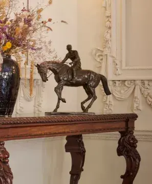 AFTER ISIDORE JULES BONHEUR, A LARGE EQUESTRIAN BRONZE 'LE GRAND JOCKEY'