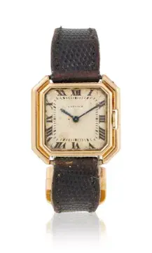 CARTIER, CEINTURE, AN 18 CARAT GOLD WRISTWATCH