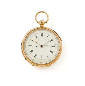 RICHARD KENYON, MANCHESTER, AN 18 CARAT GOLD OPEN FACE POCKET WATCH