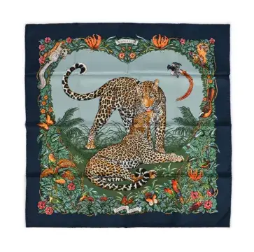 HERMÈS, JUNGLE LOVE, A SILK SCARF