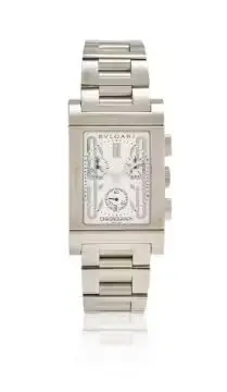 BULGARI, RETTANGOLO, REF. RTC 49 S, A STAINLESS STEEL CHRONOGRAPH
