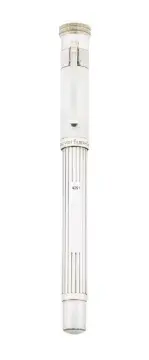 GRAF VON FABER CASTELL, A SILVER FOUNTAIN PEN