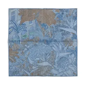 HERMÈS, FAUBOURG TROPICAL, A SILK POCKET SQUARE