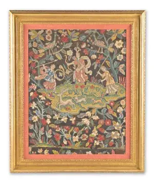 A RÉGENCE NEEDLEWORK PANEL, CIRCA 1720