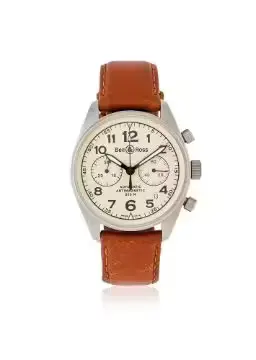 BELL & ROSS, VINTAGE 126, REF. 126.A-S10845, A STAINLESS STEEL CHRONOGRAPH